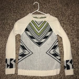 Geometric-Patterned Sweater by Timing